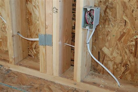 electrical outlet box far in wall|exposed electrical outlet box.